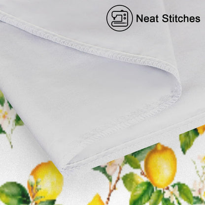 Lemon Satin Pillowcase for Hair and Skin Soft Silk Pillow Case Slip | Fruit Flower Yellow Cooling Pillow Cases with Envelope Closure Queen Size Pillow Cover for Women Men Kids Boys Girls 20x30