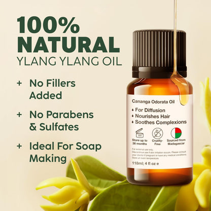 100% Pure Lemon Oil - 4 Fl Oz Lemon Essential Oil for Hair, Skin, Diffuser, Aromatherapy & DIY Soap Making Scent