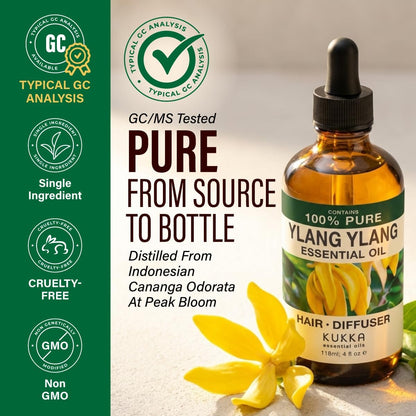 100% Pure Lemon Oil - 4 Fl Oz Lemon Essential Oil for Hair, Skin, Diffuser, Aromatherapy & DIY Soap Making Scent