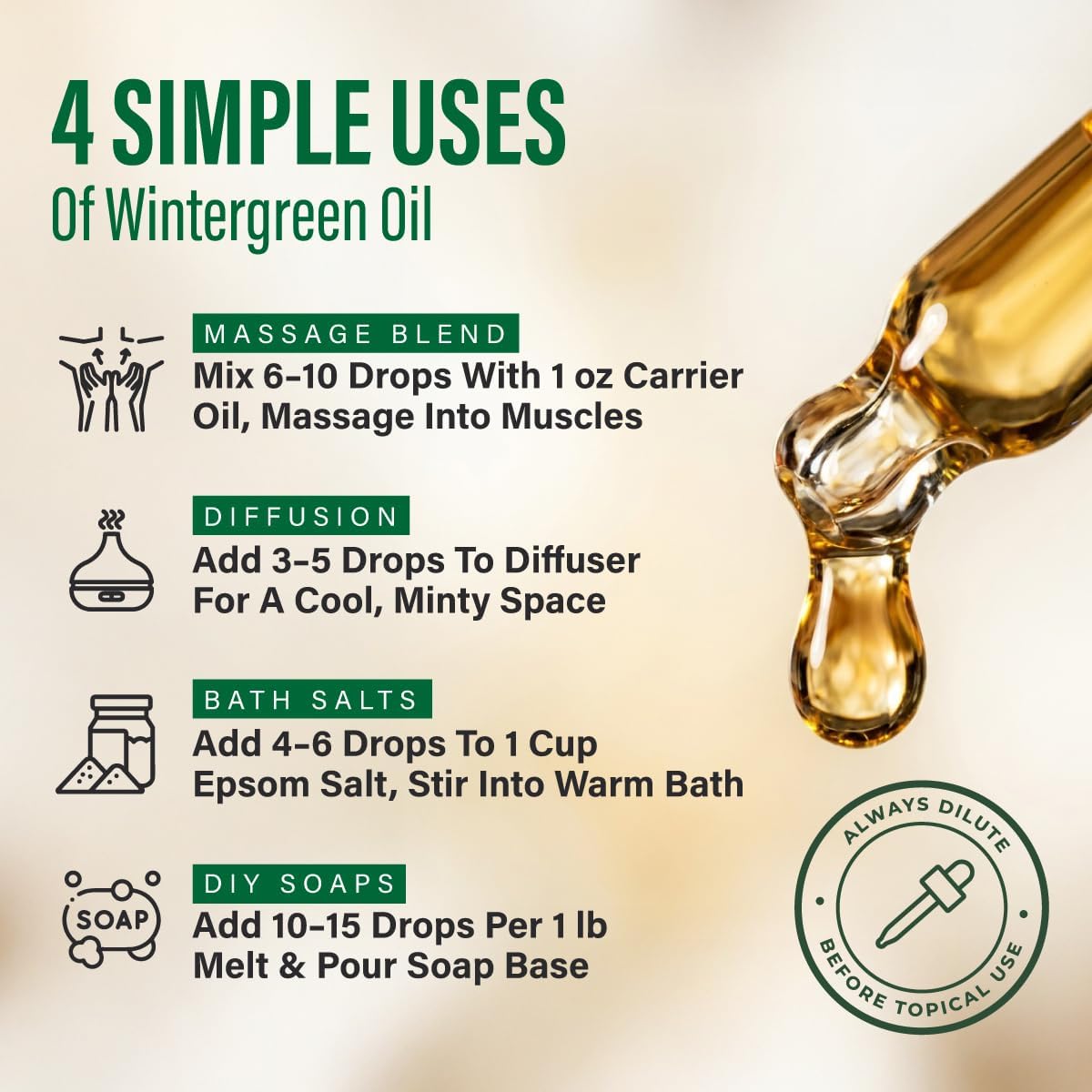 100% Pure Lemon Oil - 4 Fl Oz Lemon Essential Oil for Hair, Skin, Diffuser, Aromatherapy & DIY Soap Making Scent