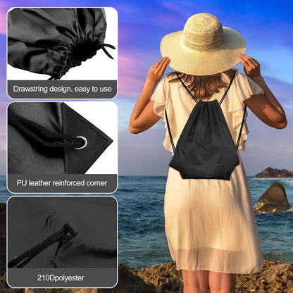 20Pcs Drawstring Backpack Bag Bulk Yellow Drawstring Bags String Backpack Sport Gym Sack Bags Foldable Storage Bag for Women Men Shopping Gym Travel Sports