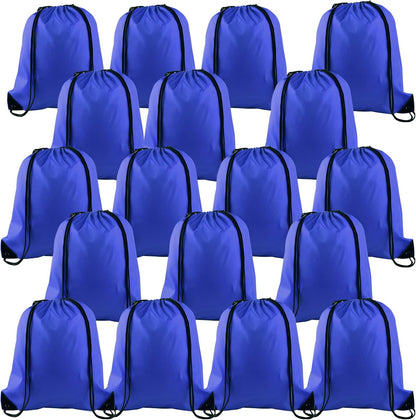 20Pcs Drawstring Backpack Bag Bulk Yellow Drawstring Bags String Backpack Sport Gym Sack Bags Foldable Storage Bag for Women Men Shopping Gym Travel Sports