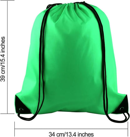 20Pcs Drawstring Backpack Bag Bulk Yellow Drawstring Bags String Backpack Sport Gym Sack Bags Foldable Storage Bag for Women Men Shopping Gym Travel Sports
