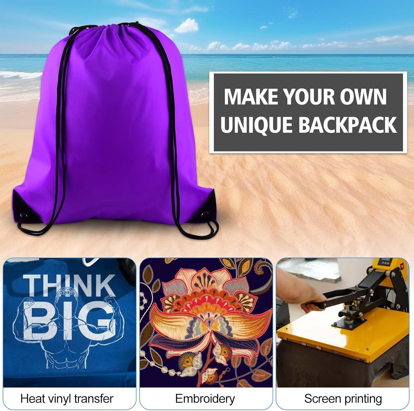 20Pcs Drawstring Backpack Bag Bulk Yellow Drawstring Bags String Backpack Sport Gym Sack Bags Foldable Storage Bag for Women Men Shopping Gym Travel Sports