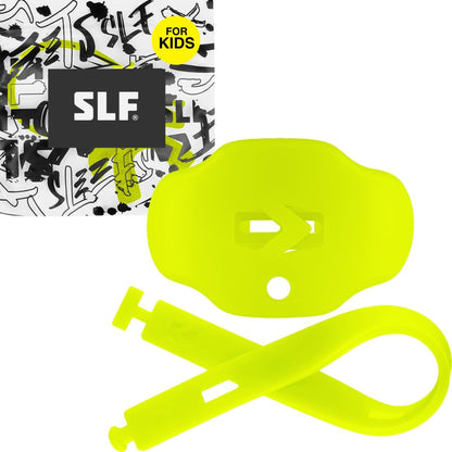Kids Football Mouth Guard - Kids Mouthguard with Strap - Lip/Teeth Protector Mouthpiece - No Boil, Maximum Air Flow, for All Sports - Safety Yellow