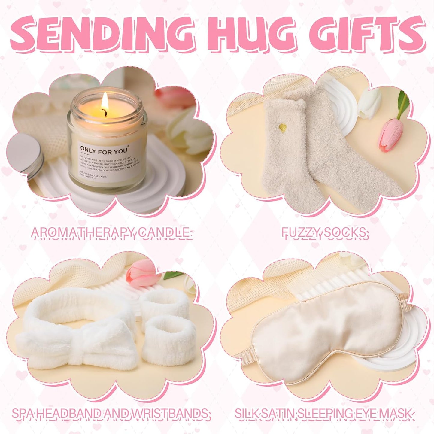 15 Pcs Birthday Gifts for Women Robe Sets for Women Spa Basket Set Graduation Gifts Bath Robe Make up Brushes Scented Candle Fluffy Socks Coffee Cup for Mom Nurse Girlfriend Wife(Yellow)