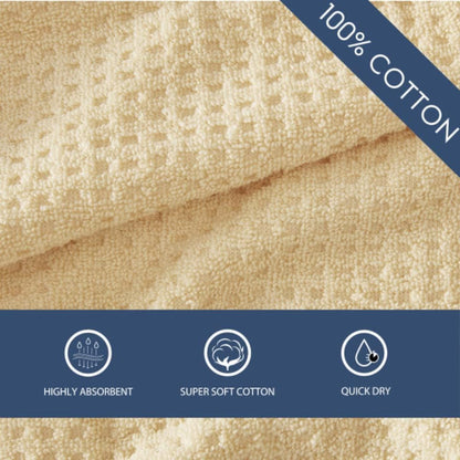 Bath Towels, Highly Absorbent & Soft Bathroom Essentials, Low Linting & Fade Resistant, Oeko-Tex Certified (Northern Pacific Sun Yellow, 6-Piece)