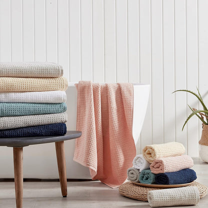 Bath Towels, Highly Absorbent & Soft Bathroom Essentials, Low Linting & Fade Resistant, Oeko-Tex Certified (Northern Pacific Sun Yellow, 6-Piece)