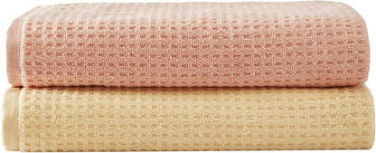 Bath Towels, Highly Absorbent & Soft Bathroom Essentials, Low Linting & Fade Resistant, Oeko-Tex Certified (Northern Pacific Sun Yellow, 6-Piece)