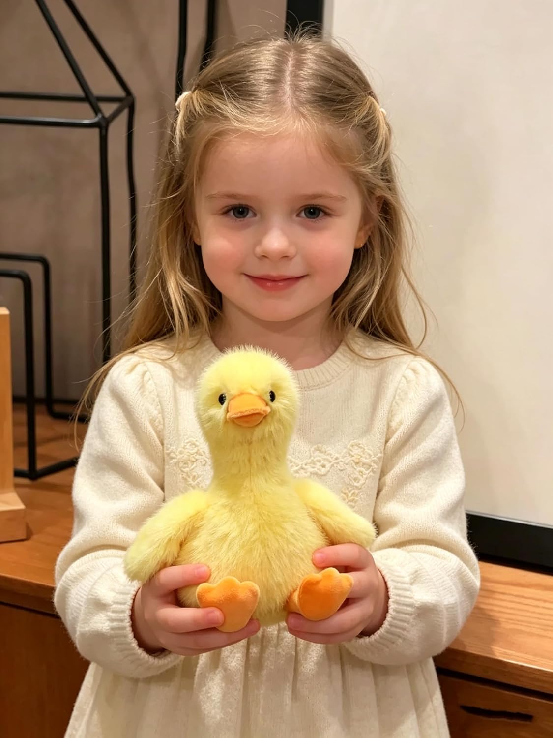 Duck Stuffed Animal Cute Plush Doll Toy 8.5 inch for Girls Boys Christmas (za Fur Duck Yellow)