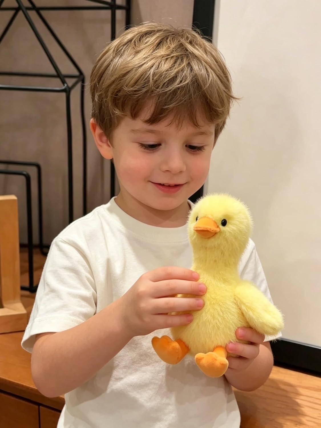 Duck Stuffed Animal Cute Plush Doll Toy 8.5 inch for Girls Boys Christmas (za Fur Duck Yellow)
