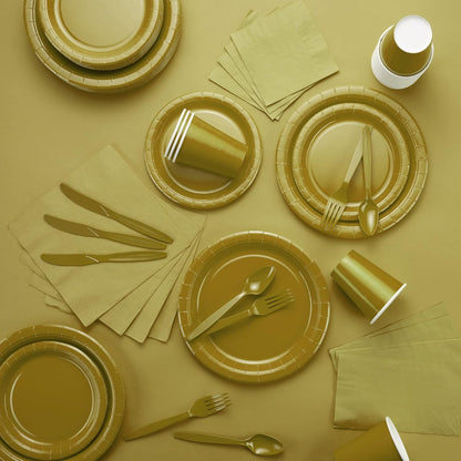 Amcrate Light Yellow Plastic Tablecloth Disposable, Premium Tablecloths for Rectangle Tables 54 inch. x 108 inch. Fits Tables Up to 8 Feet, Plastic Table Cloth for Party, Wedding, Holidays