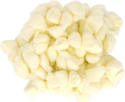 Hamster Cotton Ball Soft Warm Bedding Cotton Ball for Small Animals with Filling for Hamster Syrian Chinchilla (Yellow)