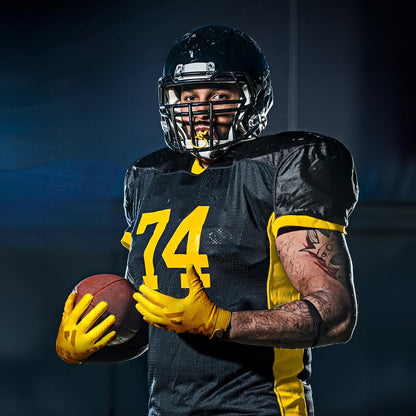 RPG1 Football Gloves - Adult & Youth Sizes – Extra Sticky Grip Kids Football Gloves for Game Day, Training, High School