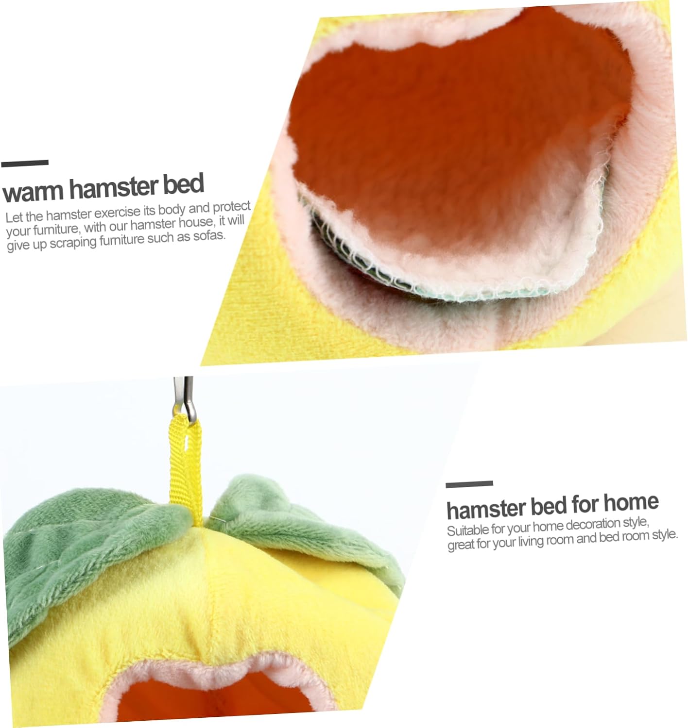 Warm Nest for Hamsters Pet Bedding Cotton Guinea Pig Beds Soft Nest for Small Pets
