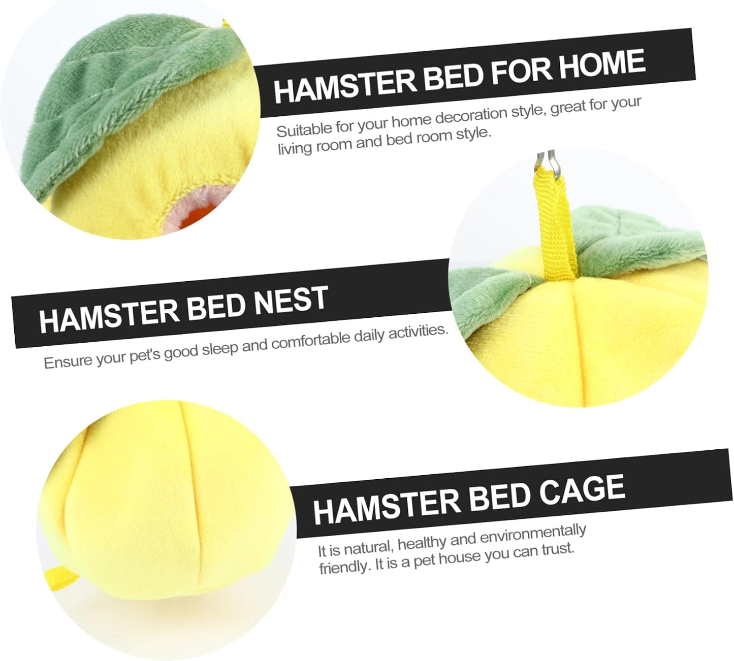 Warm Nest for Hamsters Pet Bedding Cotton Guinea Pig Beds Soft Nest for Small Pets
