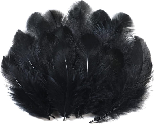 Yellow Craft Feathers Bulk for Crafting Supplies,300Pcs,3-5inch | Natural Rooster Feathers for DIY School Crafts,Dream Catcher,Halloween,Easter,Mardi Gras and Thanksgiving Home Party Decor