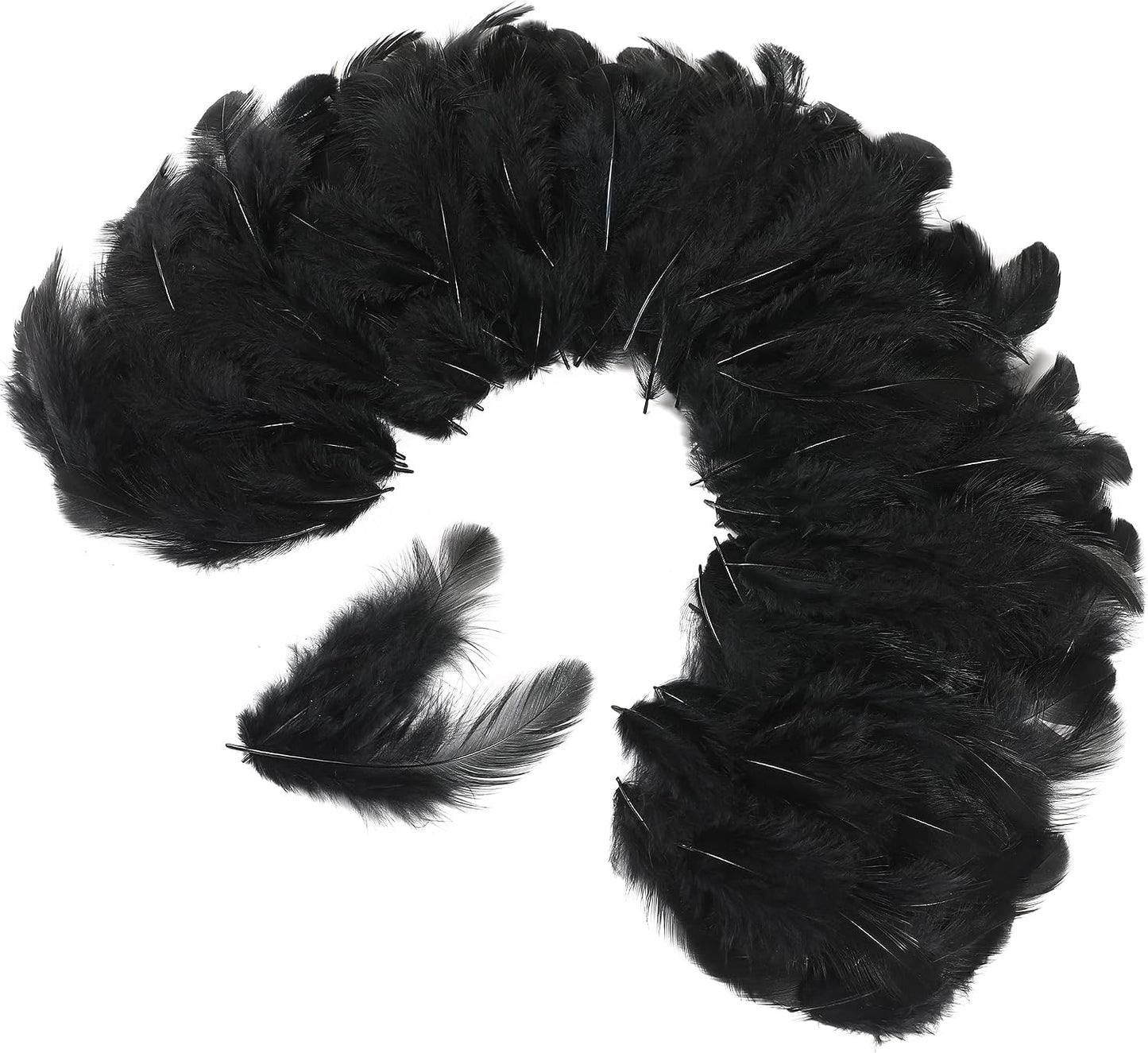 Yellow Craft Feathers Bulk for Crafting Supplies,300Pcs,3-5inch | Natural Rooster Feathers for DIY School Crafts,Dream Catcher,Halloween,Easter,Mardi Gras and Thanksgiving Home Party Decor