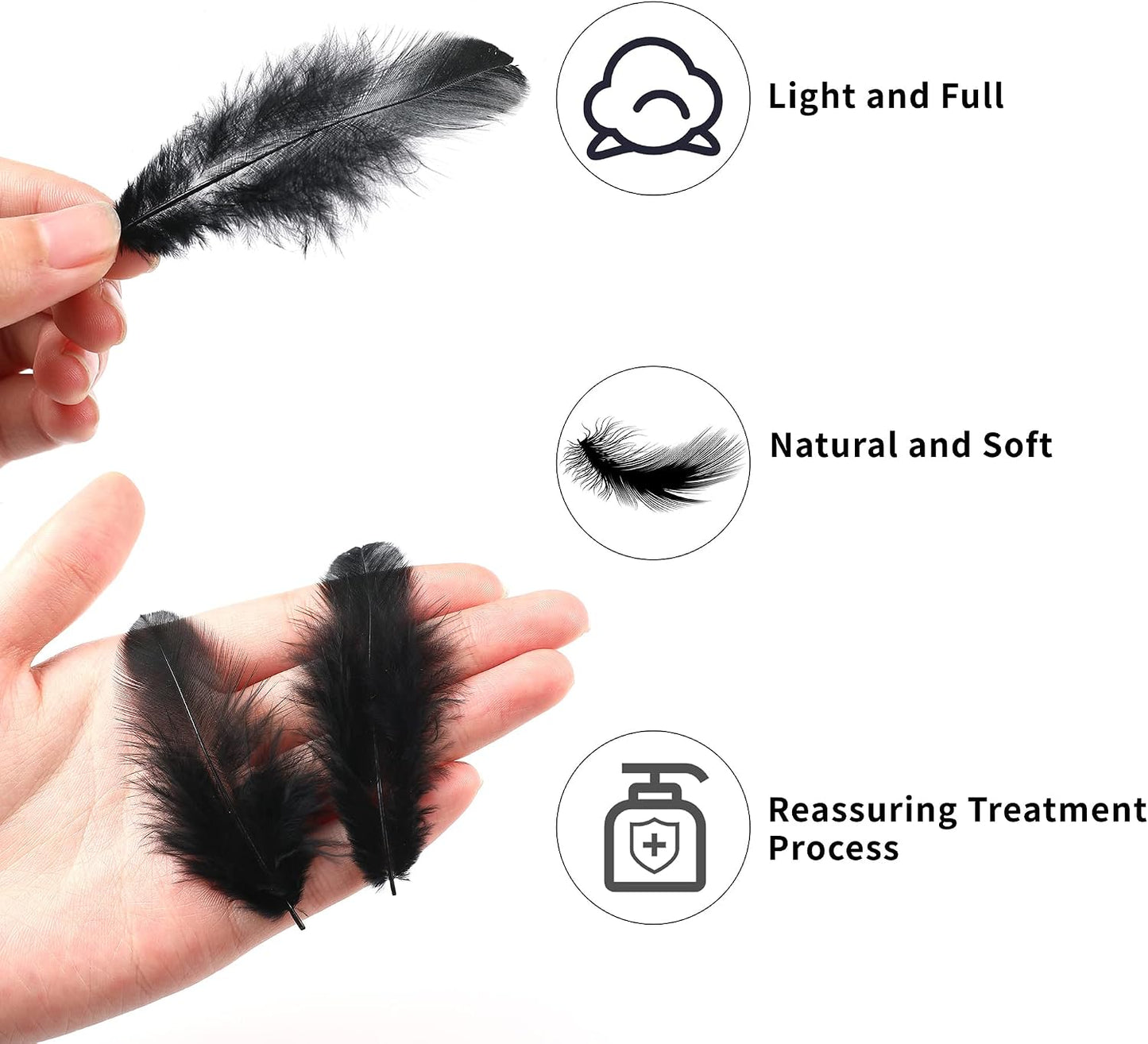 Yellow Craft Feathers Bulk for Crafting Supplies,300Pcs,3-5inch | Natural Rooster Feathers for DIY School Crafts,Dream Catcher,Halloween,Easter,Mardi Gras and Thanksgiving Home Party Decor