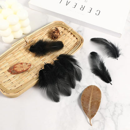 Yellow Craft Feathers Bulk for Crafting Supplies,300Pcs,3-5inch | Natural Rooster Feathers for DIY School Crafts,Dream Catcher,Halloween,Easter,Mardi Gras and Thanksgiving Home Party Decor