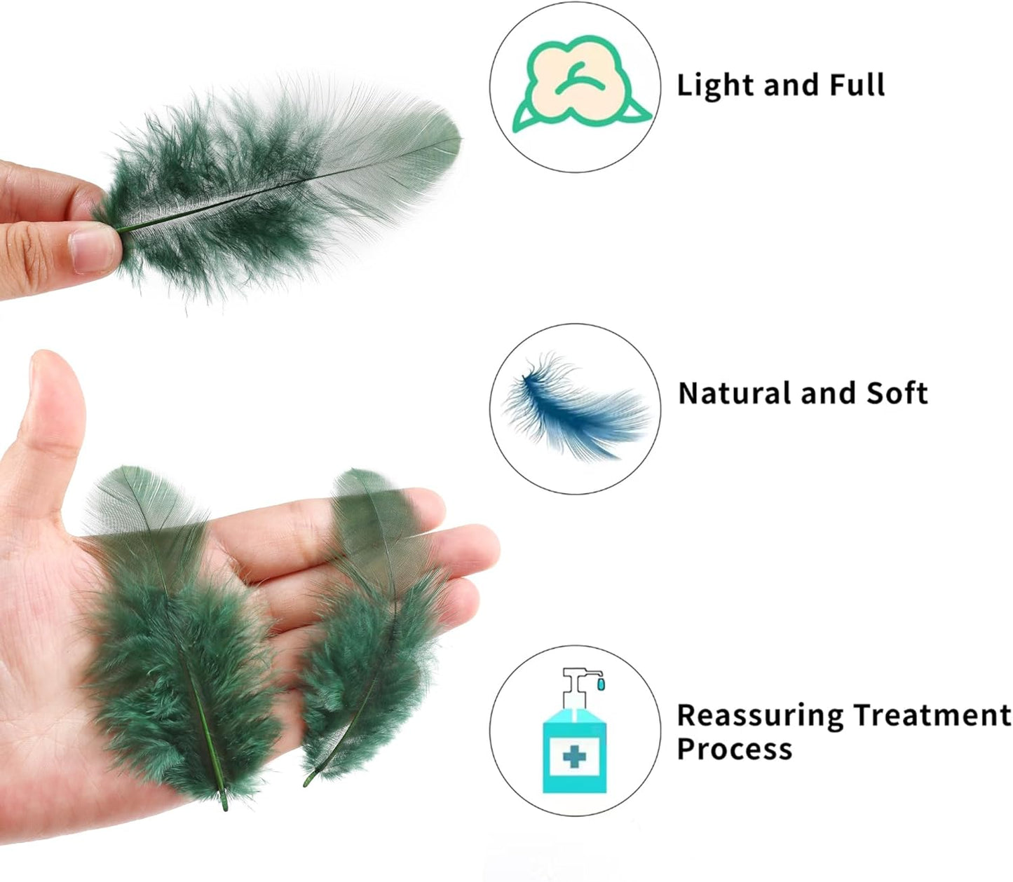 Yellow Craft Feathers Bulk for Crafting Supplies,300Pcs,3-5inch | Natural Rooster Feathers for DIY School Crafts,Dream Catcher,Halloween,Easter,Mardi Gras and Thanksgiving Home Party Decor