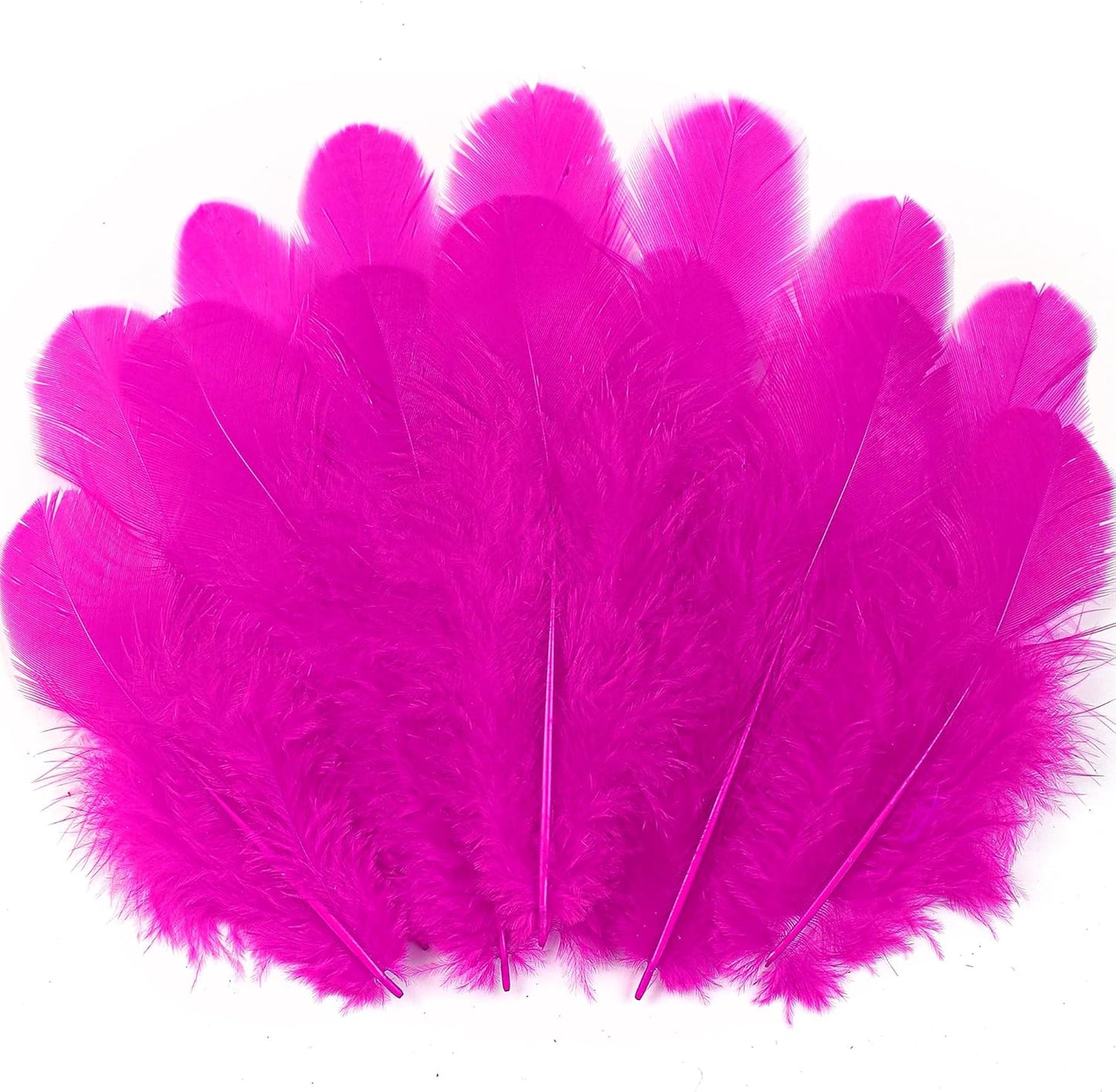 Yellow Craft Feathers Bulk for Crafting Supplies,300Pcs,3-5inch | Natural Rooster Feathers for DIY School Crafts,Dream Catcher,Halloween,Easter,Mardi Gras and Thanksgiving Home Party Decor