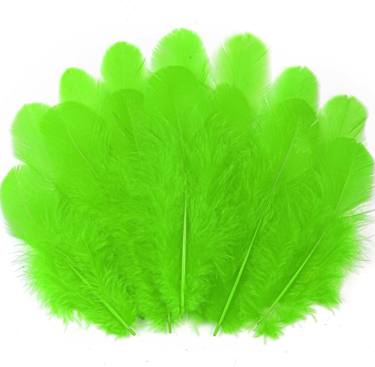 Yellow Craft Feathers Bulk for Crafting Supplies,300Pcs,3-5inch | Natural Rooster Feathers for DIY School Crafts,Dream Catcher,Halloween,Easter,Mardi Gras and Thanksgiving Home Party Decor