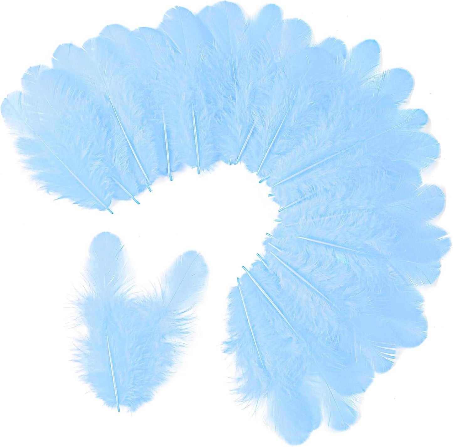 Yellow Craft Feathers Bulk for Crafting Supplies,300Pcs,3-5inch | Natural Rooster Feathers for DIY School Crafts,Dream Catcher,Halloween,Easter,Mardi Gras and Thanksgiving Home Party Decor