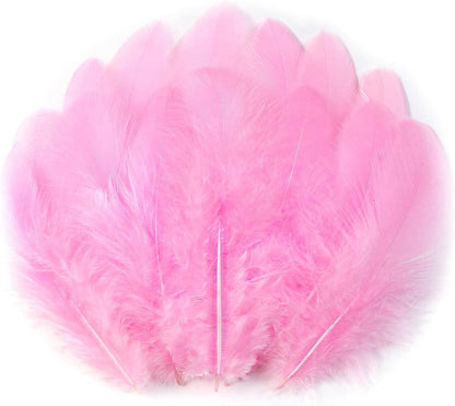 Yellow Craft Feathers Bulk for Crafting Supplies,300Pcs,3-5inch | Natural Rooster Feathers for DIY School Crafts,Dream Catcher,Halloween,Easter,Mardi Gras and Thanksgiving Home Party Decor