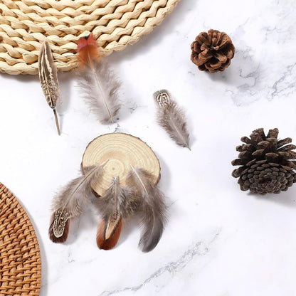 Yellow Craft Feathers Bulk for Crafting Supplies,300Pcs,3-5inch | Natural Rooster Feathers for DIY School Crafts,Dream Catcher,Halloween,Easter,Mardi Gras and Thanksgiving Home Party Decor