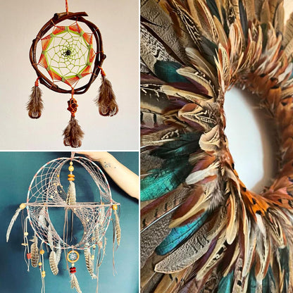 Yellow Craft Feathers Bulk for Crafting Supplies,300Pcs,3-5inch | Natural Rooster Feathers for DIY School Crafts,Dream Catcher,Halloween,Easter,Mardi Gras and Thanksgiving Home Party Decor