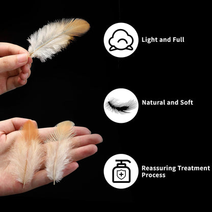 Yellow Craft Feathers Bulk for Crafting Supplies,300Pcs,3-5inch | Natural Rooster Feathers for DIY School Crafts,Dream Catcher,Halloween,Easter,Mardi Gras and Thanksgiving Home Party Decor