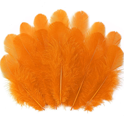 Yellow Craft Feathers Bulk for Crafting Supplies,300Pcs,3-5inch | Natural Rooster Feathers for DIY School Crafts,Dream Catcher,Halloween,Easter,Mardi Gras and Thanksgiving Home Party Decor