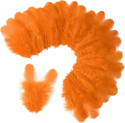 Yellow Craft Feathers Bulk for Crafting Supplies,300Pcs,3-5inch | Natural Rooster Feathers for DIY School Crafts,Dream Catcher,Halloween,Easter,Mardi Gras and Thanksgiving Home Party Decor