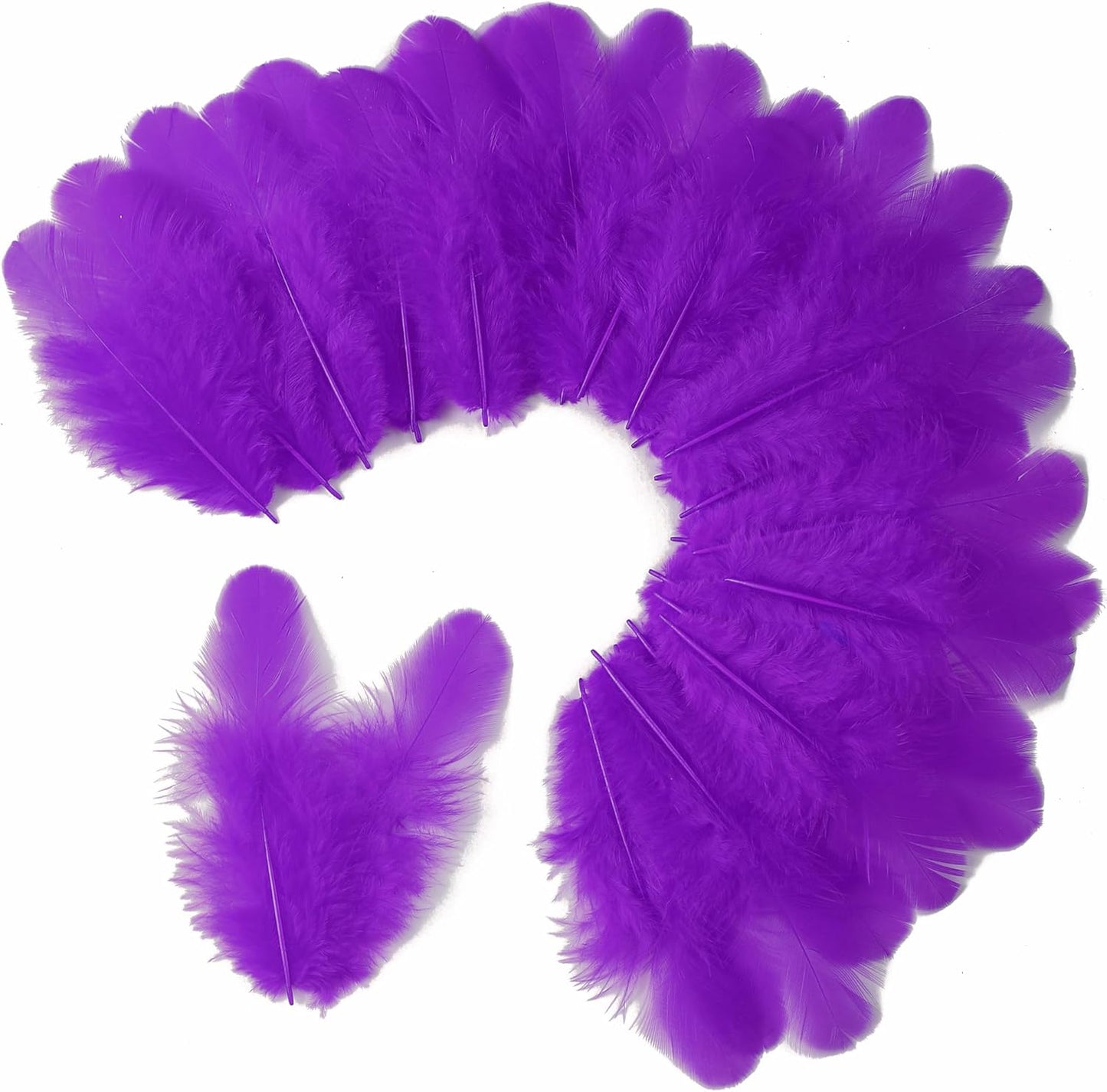 Yellow Craft Feathers Bulk for Crafting Supplies,300Pcs,3-5inch | Natural Rooster Feathers for DIY School Crafts,Dream Catcher,Halloween,Easter,Mardi Gras and Thanksgiving Home Party Decor