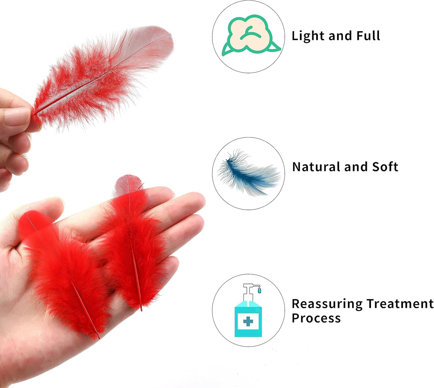 Yellow Craft Feathers Bulk for Crafting Supplies,300Pcs,3-5inch | Natural Rooster Feathers for DIY School Crafts,Dream Catcher,Halloween,Easter,Mardi Gras and Thanksgiving Home Party Decor