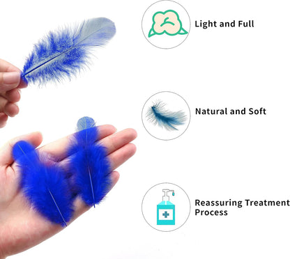 Yellow Craft Feathers Bulk for Crafting Supplies,300Pcs,3-5inch | Natural Rooster Feathers for DIY School Crafts,Dream Catcher,Halloween,Easter,Mardi Gras and Thanksgiving Home Party Decor