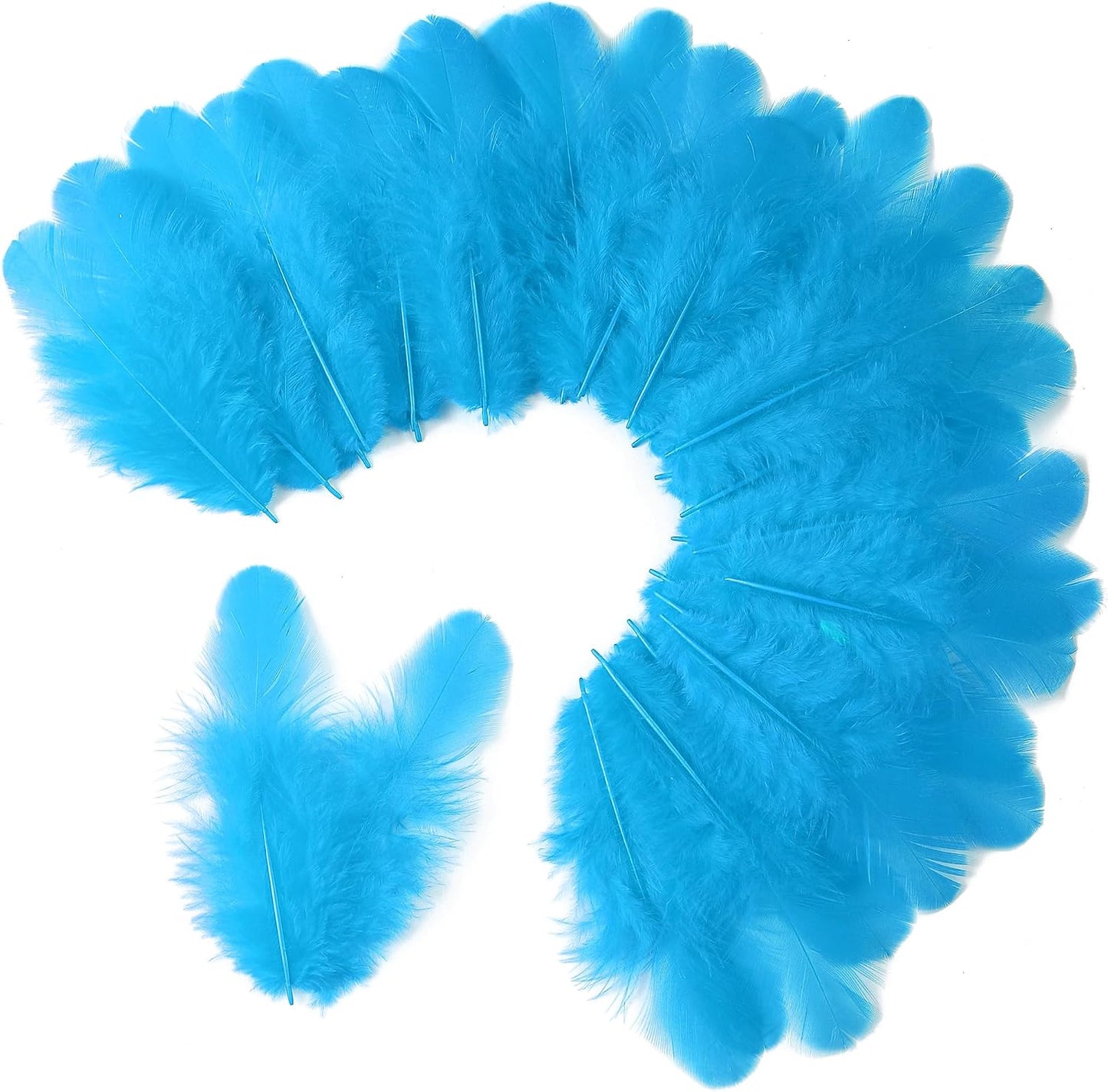 Yellow Craft Feathers Bulk for Crafting Supplies,300Pcs,3-5inch | Natural Rooster Feathers for DIY School Crafts,Dream Catcher,Halloween,Easter,Mardi Gras and Thanksgiving Home Party Decor