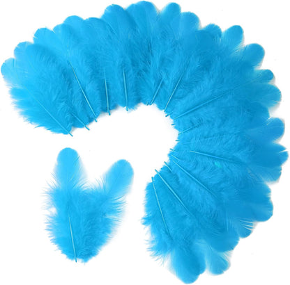 Yellow Craft Feathers Bulk for Crafting Supplies,300Pcs,3-5inch | Natural Rooster Feathers for DIY School Crafts,Dream Catcher,Halloween,Easter,Mardi Gras and Thanksgiving Home Party Decor