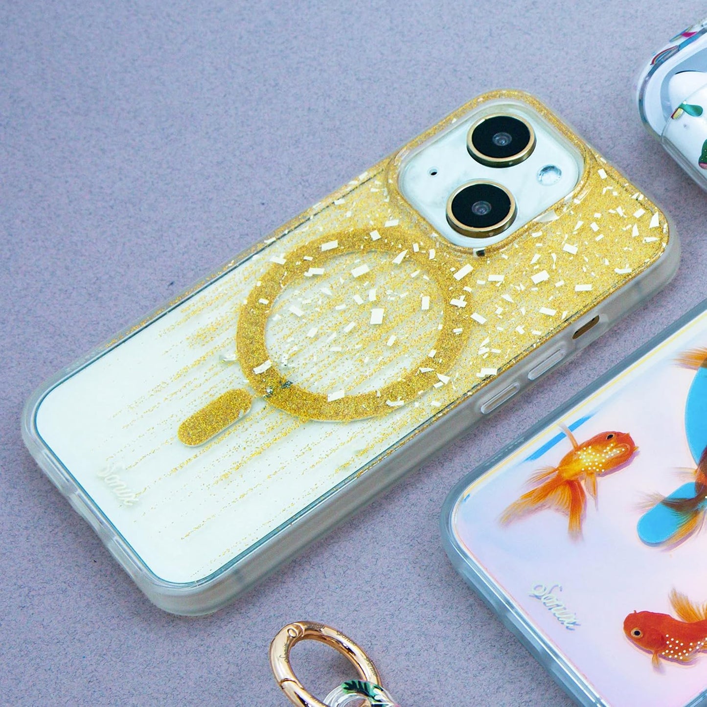 Phone Case for iPhone 16 Pro Max | Compatible with MagSafe | 10ft Drop Tested | Lemon Gingham - Colors C