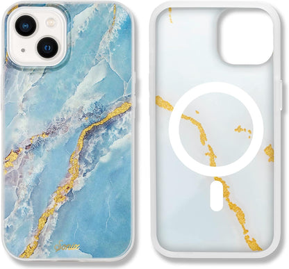 Phone Case for iPhone 16 Pro Max | Compatible with MagSafe | 10ft Drop Tested | Lemon Gingham - Colors C