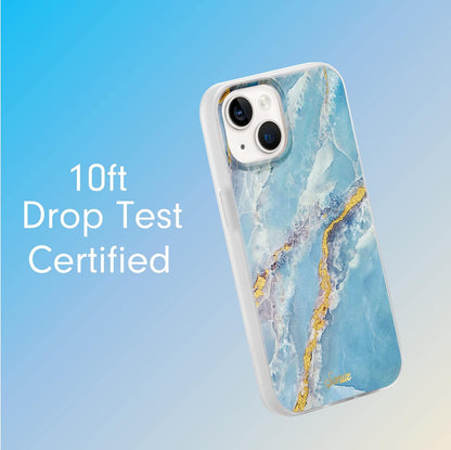 Phone Case for iPhone 16 Pro Max | Compatible with MagSafe | 10ft Drop Tested | Lemon Gingham - Colors C