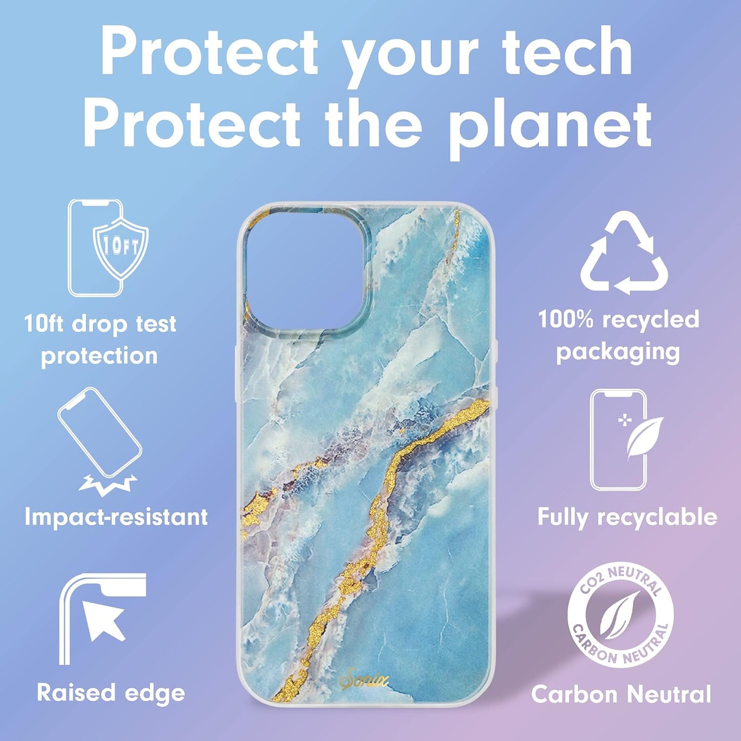 Phone Case for iPhone 16 Pro Max | Compatible with MagSafe | 10ft Drop Tested | Lemon Gingham - Colors C