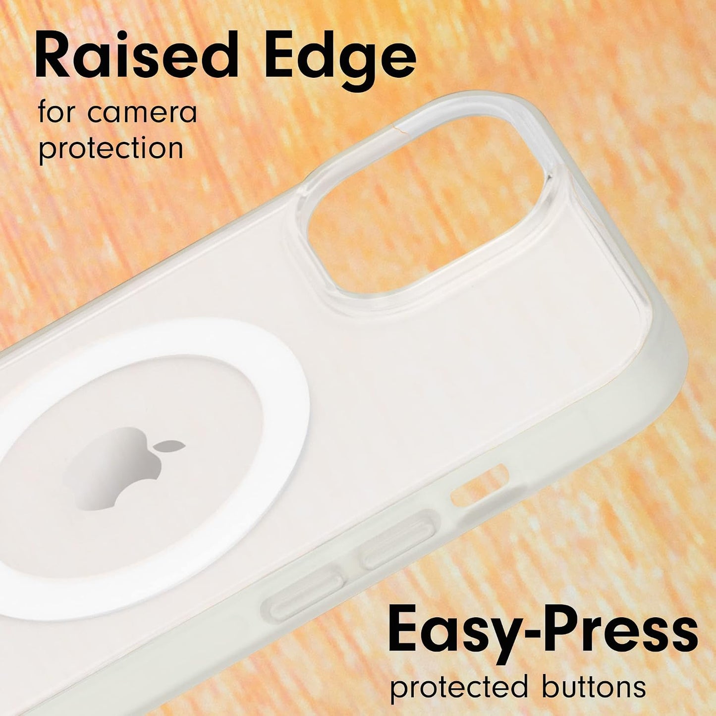 Phone Case for iPhone 16 Pro Max | Compatible with MagSafe | 10ft Drop Tested | Lemon Gingham - Colors C