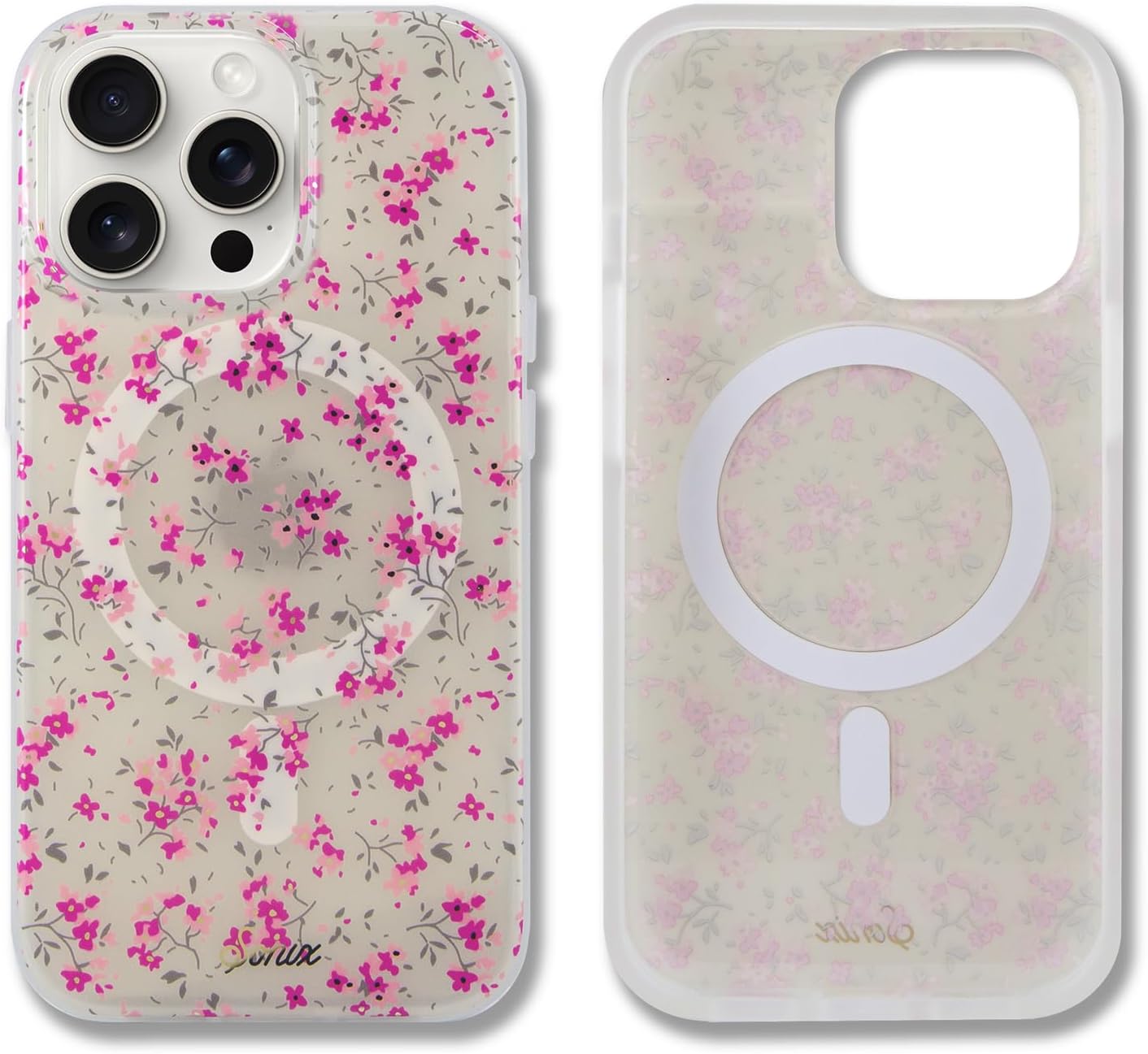 Phone Case for iPhone 16 Pro Max | Compatible with MagSafe | 10ft Drop Tested | Lemon Gingham - Colors C