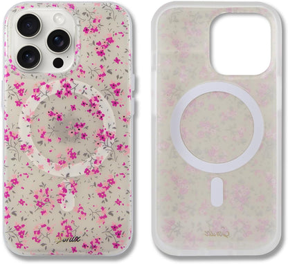 Phone Case for iPhone 16 Pro Max | Compatible with MagSafe | 10ft Drop Tested | Lemon Gingham - Colors C