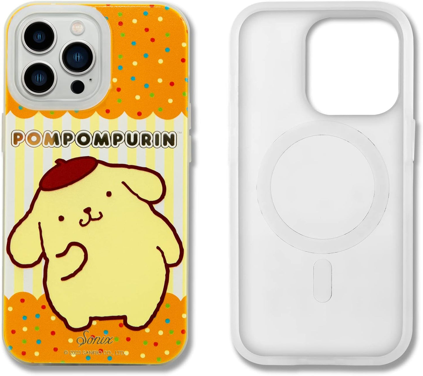 Phone Case for iPhone 16 Pro Max | Compatible with MagSafe | 10ft Drop Tested | Lemon Gingham - Colors C
