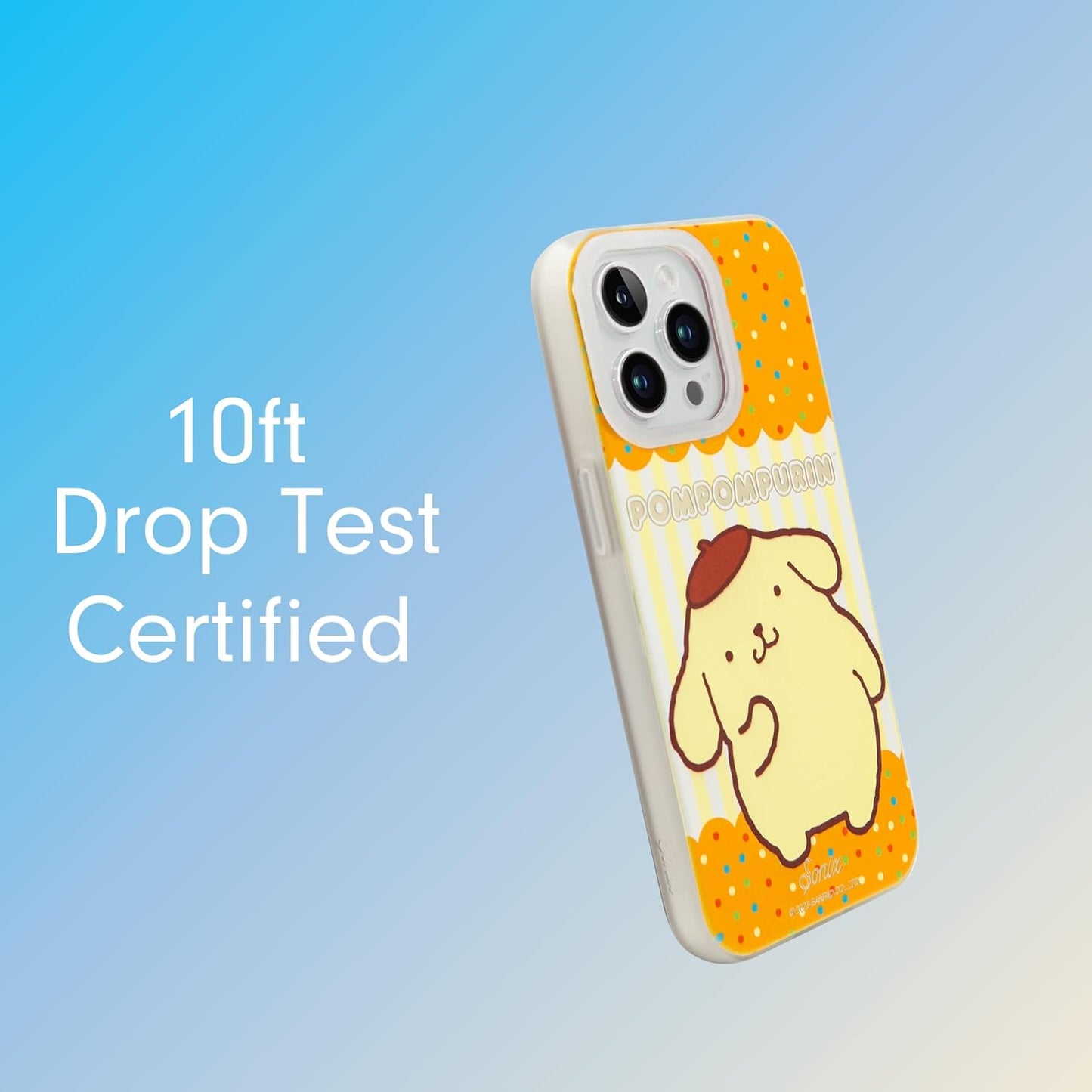 Phone Case for iPhone 16 Pro Max | Compatible with MagSafe | 10ft Drop Tested | Lemon Gingham - Colors C
