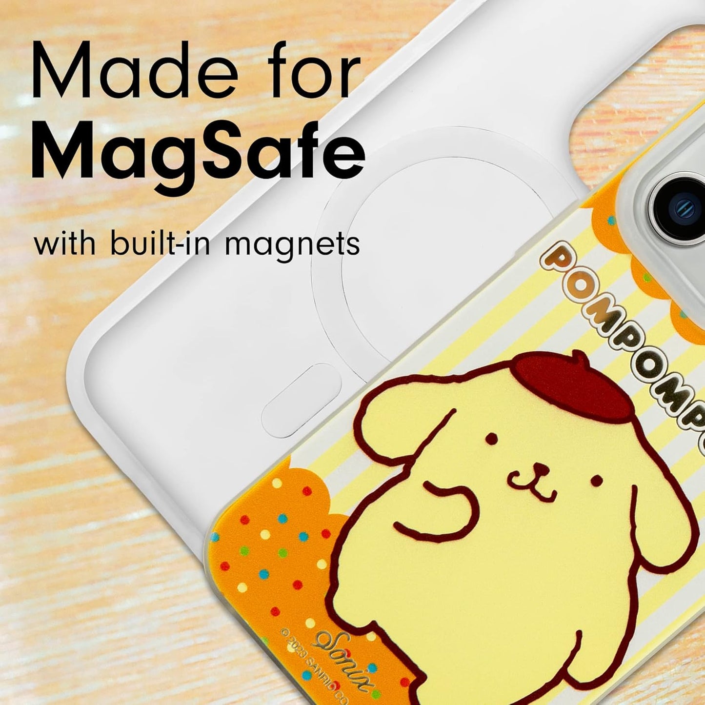 Phone Case for iPhone 16 Pro Max | Compatible with MagSafe | 10ft Drop Tested | Lemon Gingham - Colors C