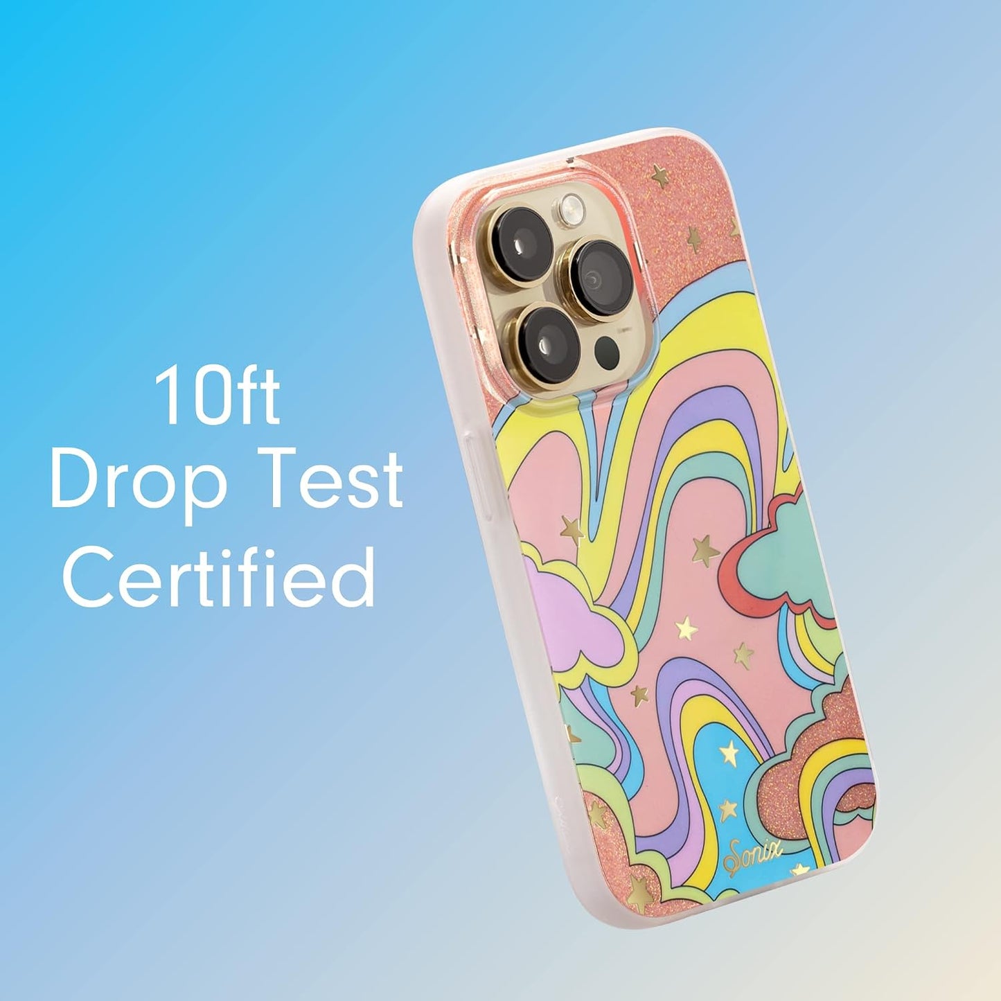 Phone Case for iPhone 16 Pro Max | Compatible with MagSafe | 10ft Drop Tested | Lemon Gingham - Colors C